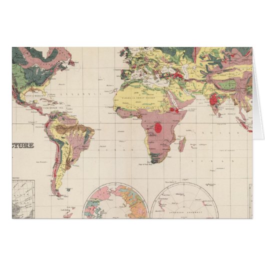 Geological structure of globe cards (Front Horizontal)