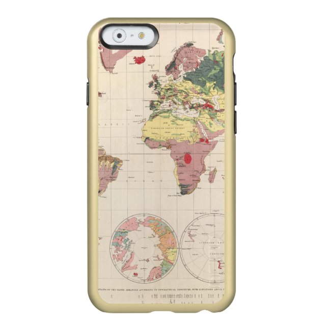 Geological structure of globe incipio iPhone case (Back)
