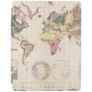 Geological structure of globe iPad smart cover