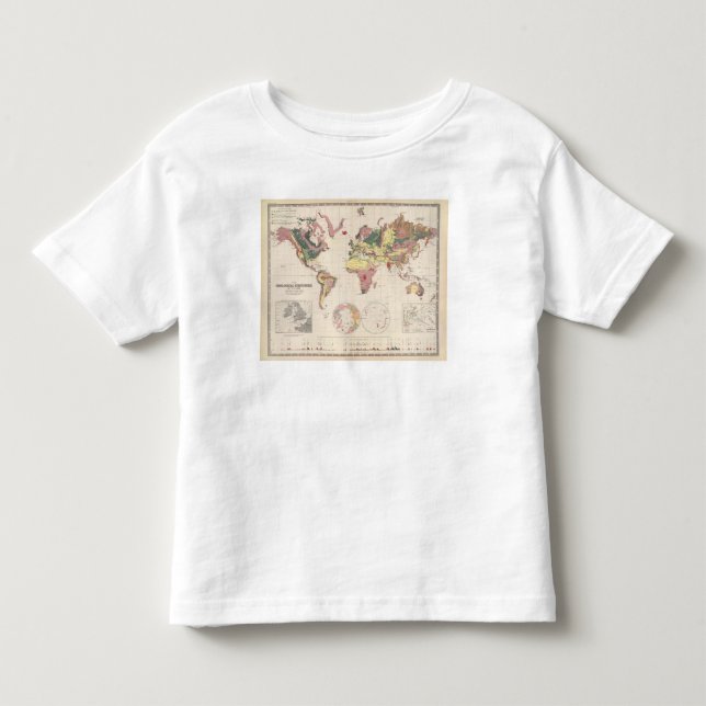 Geological structure of globe toddler t-shirt (Front)