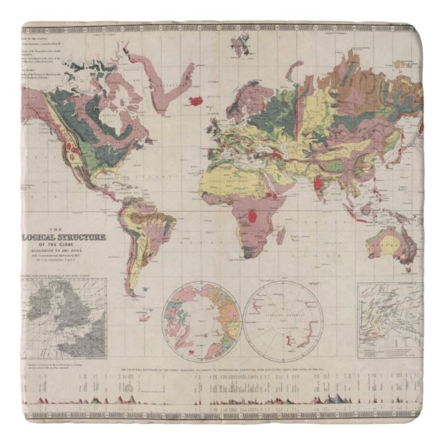 Geological structure of globe trivet (Front)