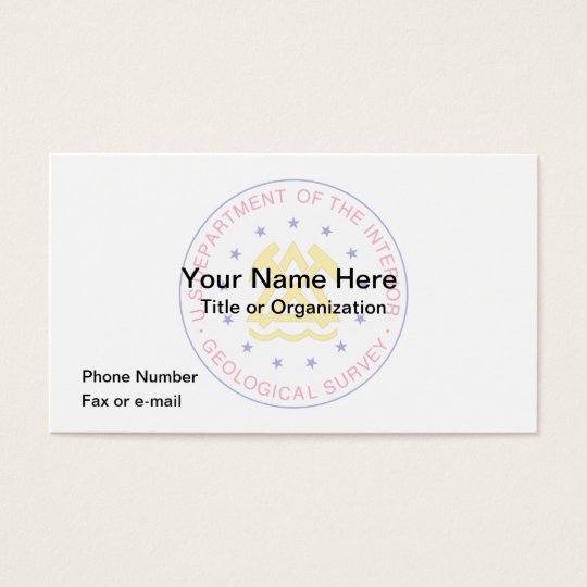 Geological Survey Business Card