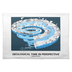 Geological Time In Perspective (Earth's History) Cloth Placemat
