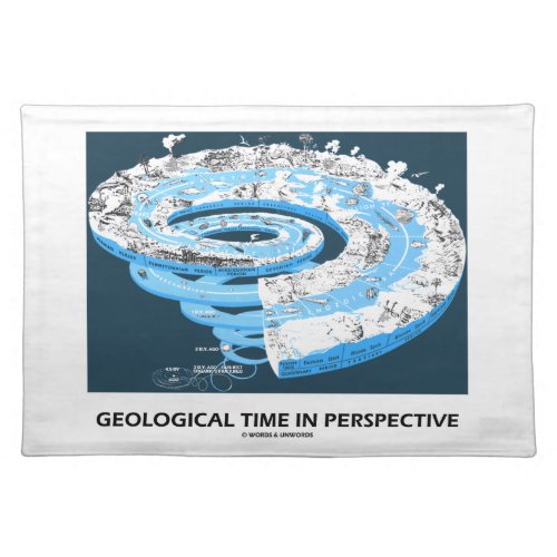 Geological Time In Perspective Earths History Cloth Placemat