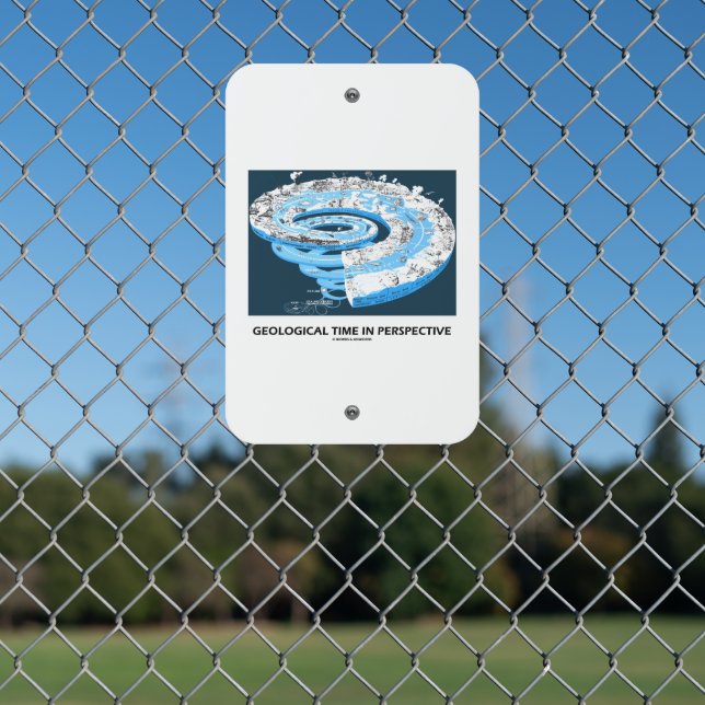 Geological Time In Perspective Earth's History Metal Sign (In Situ(Fence))