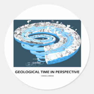 Geological Time In Perspective (Geological Age) Classic Round Sticker