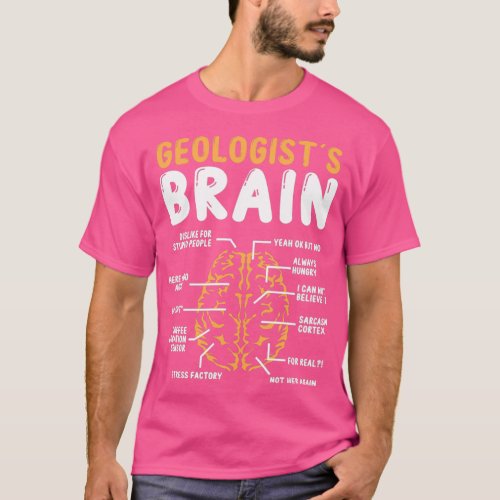 Geologist Brain Mineral Collecting Rockhounding T_Shirt