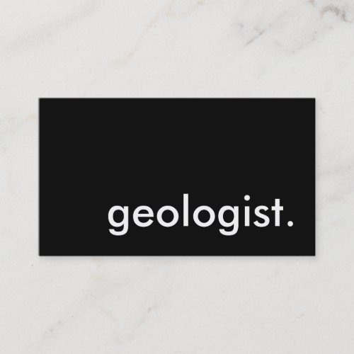 geologist business card template