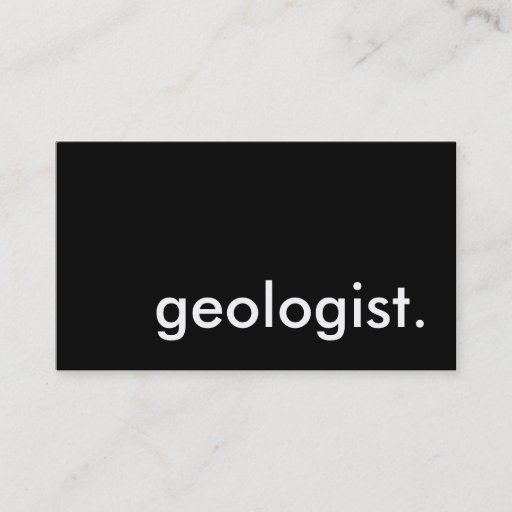 Customizable geologist business card template
