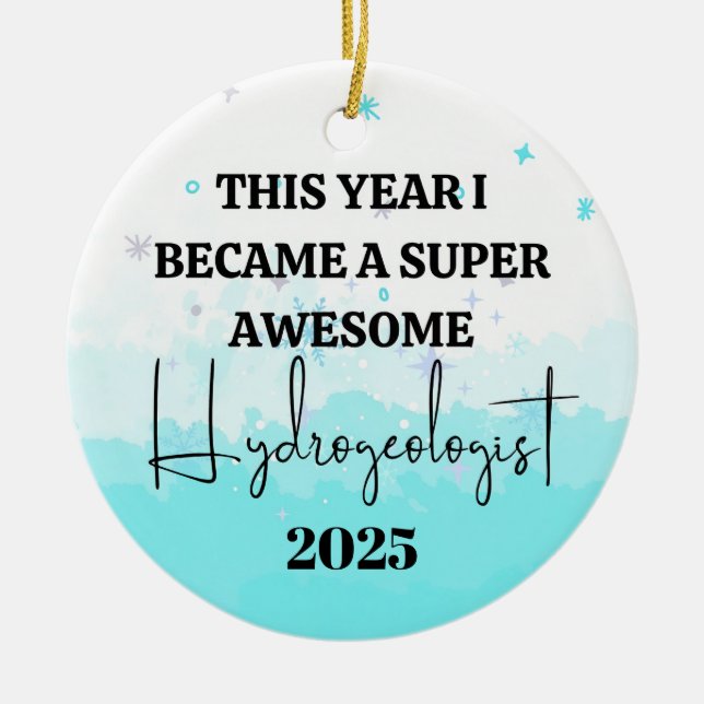 Geologist Ceramic Ornament (Front)