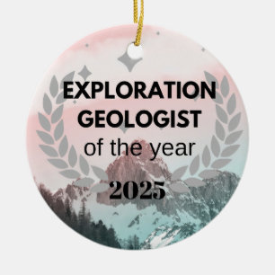 Geologist Ceramic Ornament