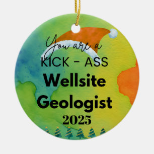 Geologist Ceramic Ornament