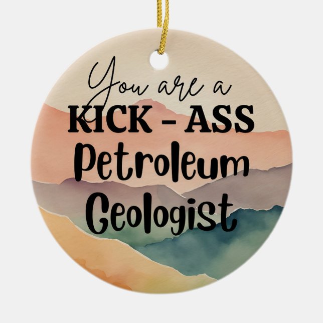 Geologist Ceramic Ornament (Front)