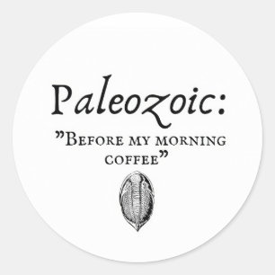 Geologist classic round sticker