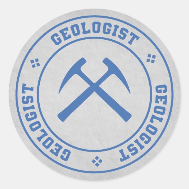 Geologist Classic Round Sticker (Front)