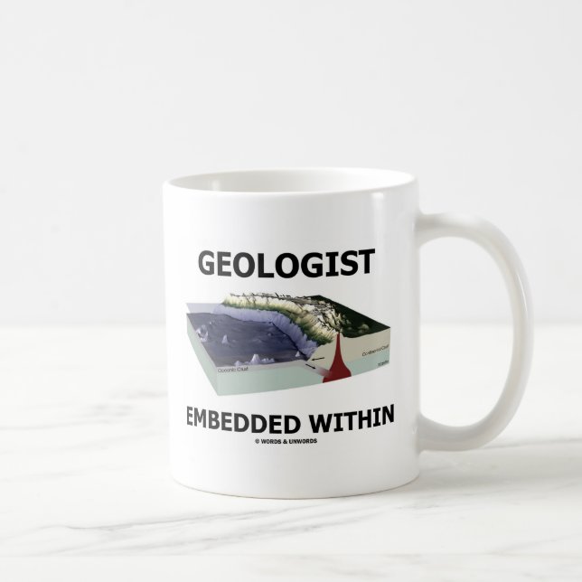 Geologist Embedded Within (Subduction Zone) Coffee Mug (Right)