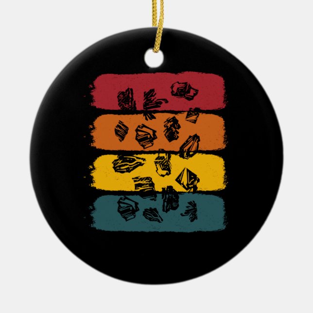 Geologist Geology Rocks Ceramic Ornament (Front)