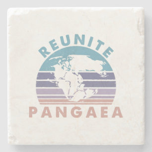 Geologist Gift funny Geology Reunite Pangeae Stone Coaster