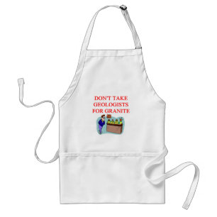 geologist joke adult apron