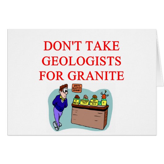 geologist joke cards (Front Horizontal)