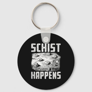 Geologist joke design for earth science lovers keychain