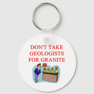 geologist joke keychain