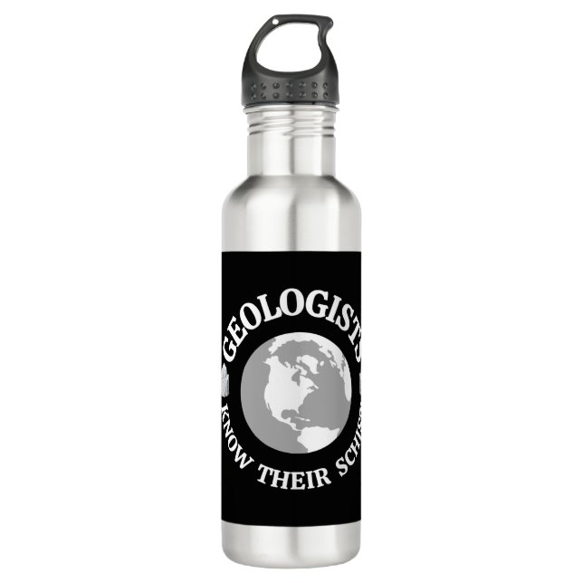 Geologist Know Their Schist Stainless Steel Water Bottle (Front)