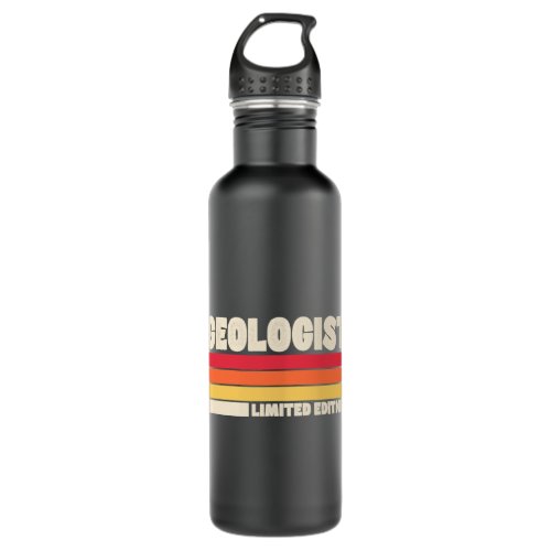 Geologist Limited Edition Distressed Retro Vintage Stainless Steel Water Bottle