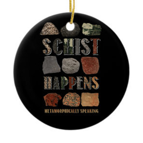 Geologist Mineral Geode Rock Collector Geology Ceramic Ornament