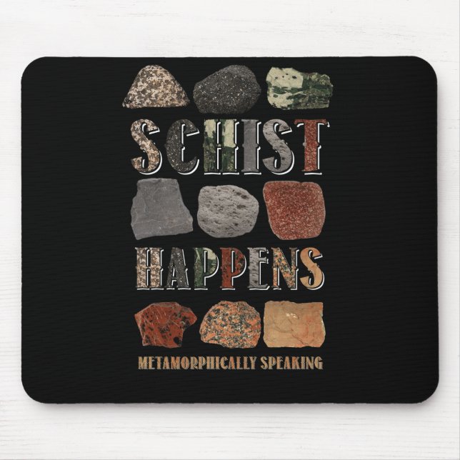 Geologist Mineral Geode Rock Collector Geology Mouse Pad (Front)