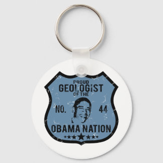 Geologist Obama Nation Keychain