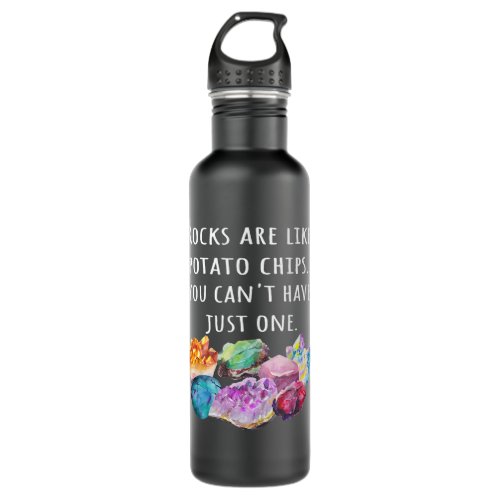 Geologist Rocks Collecting Love Collector Gemstone Stainless Steel Water Bottle