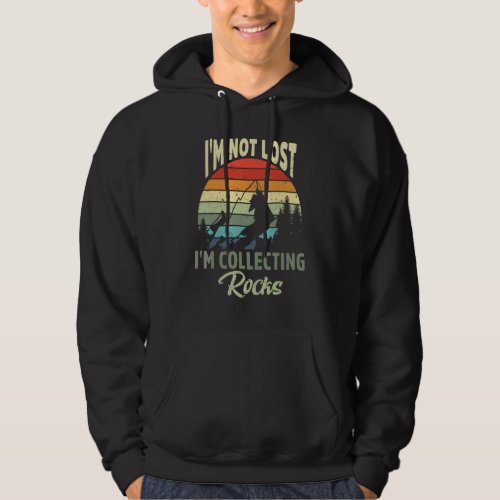 Geologist Rocks Collecting Rockhound Retro Vintage Hoodie