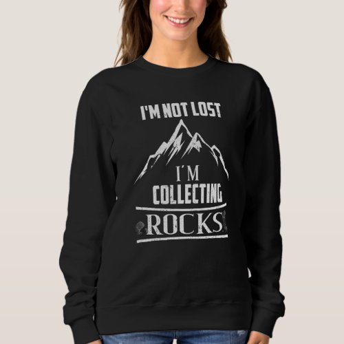 Geologist Rocks Collecting Rockhound Retro Vintage Sweatshirt