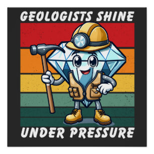Geologist Shirt Geology Student Gifts Geology Poster