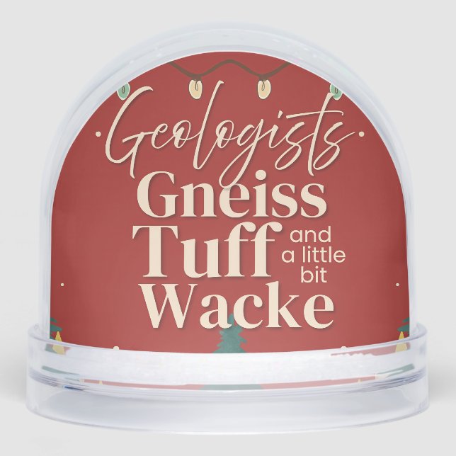 Geologist Snow Globe (Front)