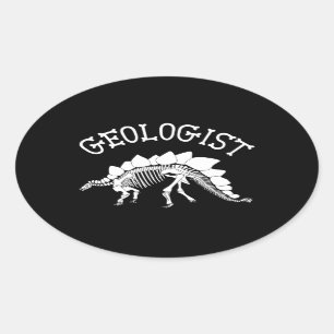 Geologist Sticker (Stegosaurus)