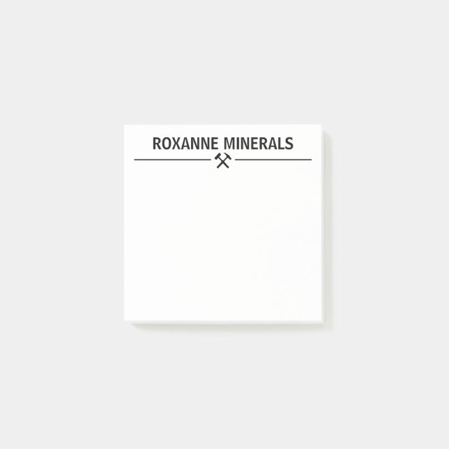 Geologist's Custom Post-it Notes (Front)