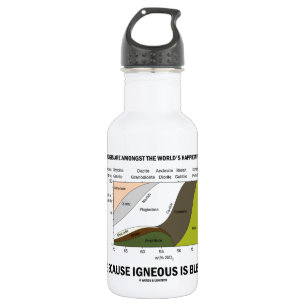 Geologists Happiest People Igneous Is Bliss Stainless Steel Water Bottle