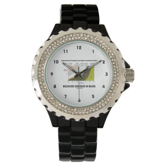 Geologists Happiest People Igneous Is Bliss Watch (Front)