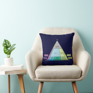 Geologist's Plutonic Rock QAP Diagram Throw Pillow