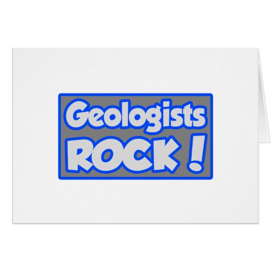 Geologists Rock! Cards (Front Horizontal)