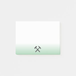 Geologist's Rock Hammer Logo Post-it Notes