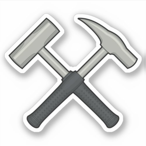 Geologists Rock Hammer Logo Vinyl Sticker