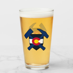 Geologist's Rock Hammer with Colorado State Flag Glass