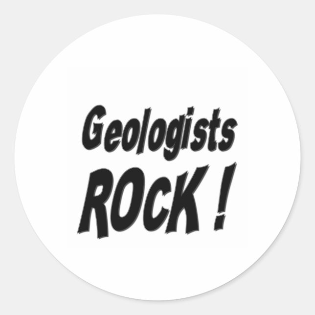 Geologists Rock! Sticker (Front)