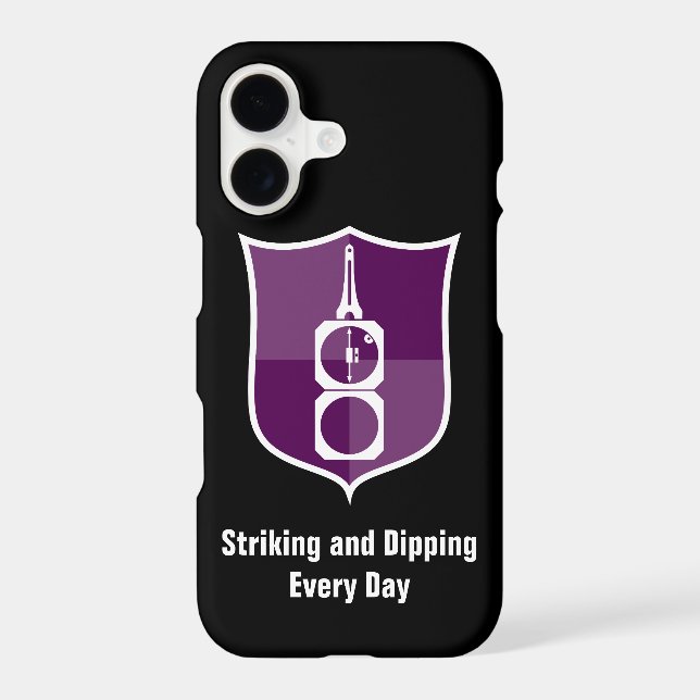 Geologist's Transit Compass Shield Crest Case-Mate iPhone Case (Back)