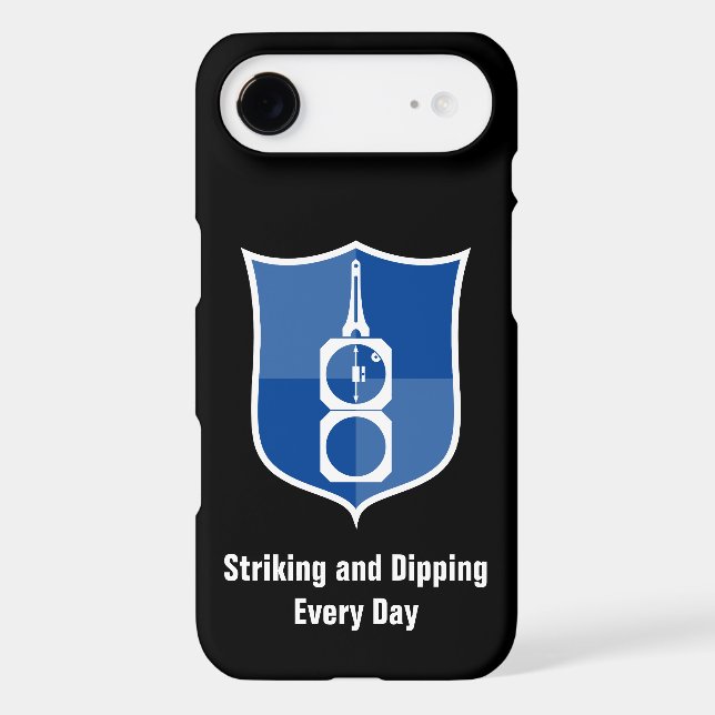 Geologist's Transit Compass Shield Crest Case-Mate iPhone Case (Back)