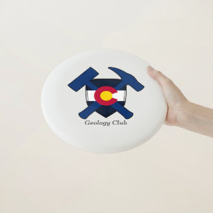 Geologists's Rock Hammer and Colorado Flag Logo Wham-O Frisbee