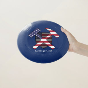 Geologists's Rock Hammer Shield- American Flag Wham-O Frisbee